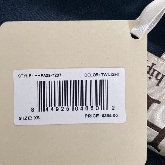 NWT- Haute Hippie silk bejeweled twilight mini - Picture 6 of 6